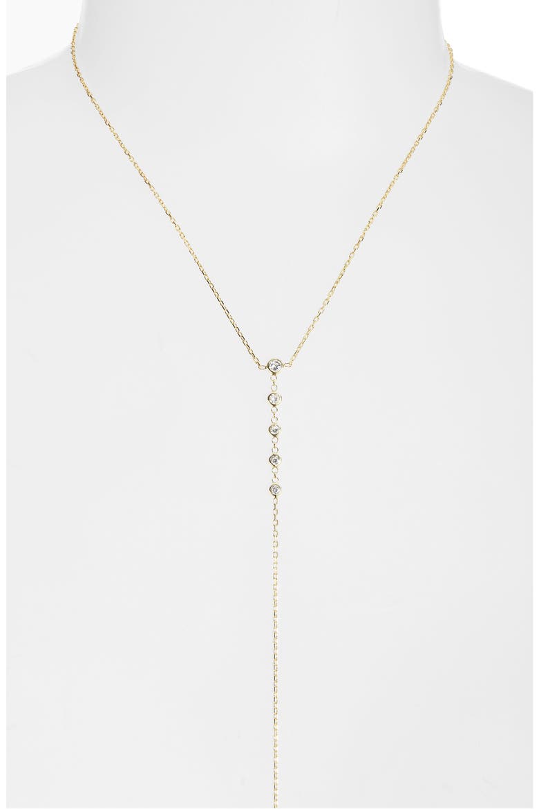 Cubic Zirconia Body Chain, Alternate, color, GOLD