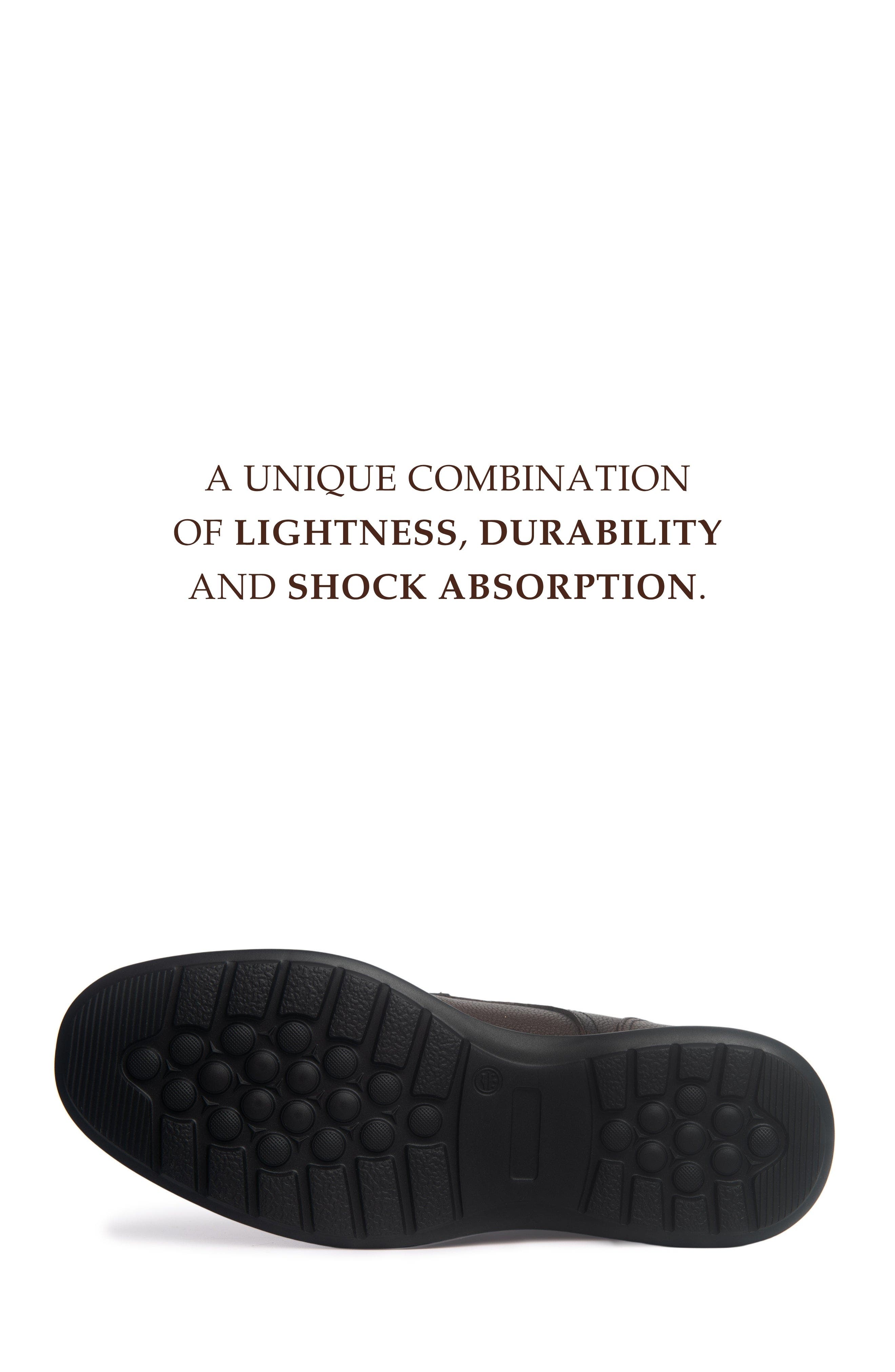Martin Road Hands Free Technology Leather Casual Oxford, Alternate, color, Brown Grainy Leather
