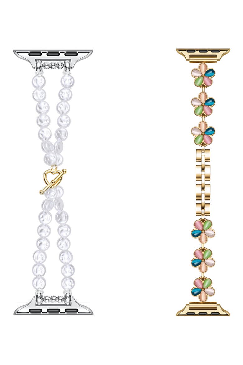 2-Pack June & Eloise Assorted Apple Watch® Watchbands, Main, color, ASSORTED