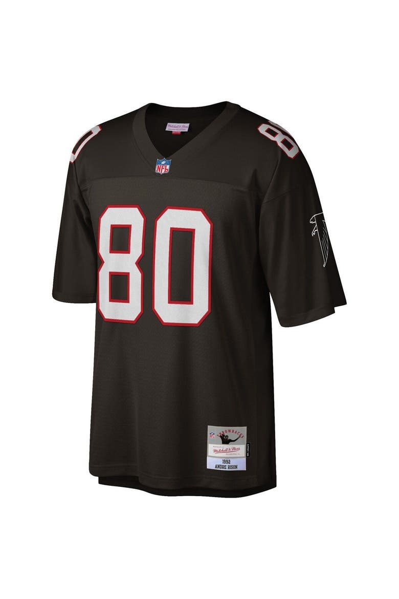 Men's Mitchell & Ness Andre Rison Black Atlanta Falcons Legacy Replica Jersey, Alternate, color, Black