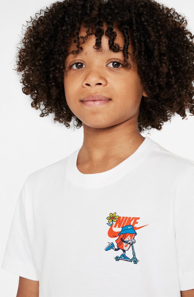 Nike Kids' Boxy Scooter Graphic T-Shirt, Alternate, color, White