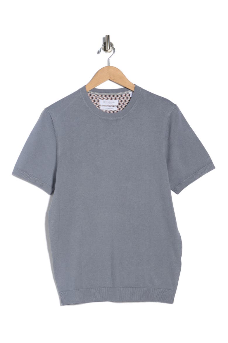 Short Sleeve Sweater, Alternate, color, LIGHT GREY
