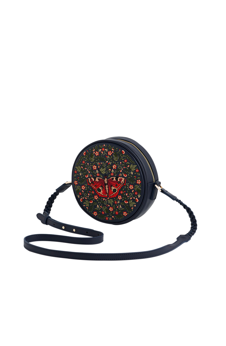 Fable England Chloe Admiral Circle Purse, Alternate, color, Navy