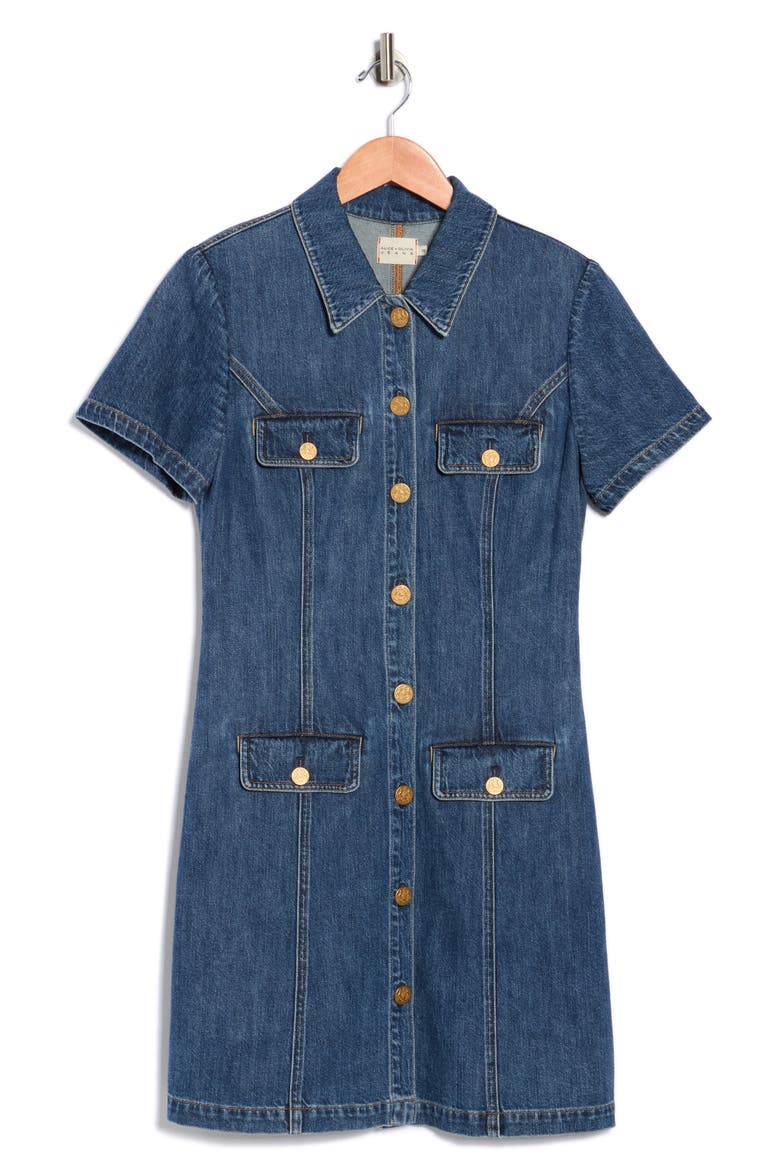 Jamie Denim Mini Shirtdress, Alternate, color, CAMBRIA VINTAGE
