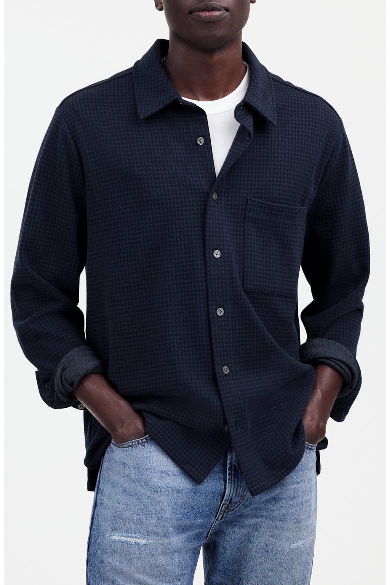 Devoe Button-Up Shirt, Main, color, DARK BALTIC