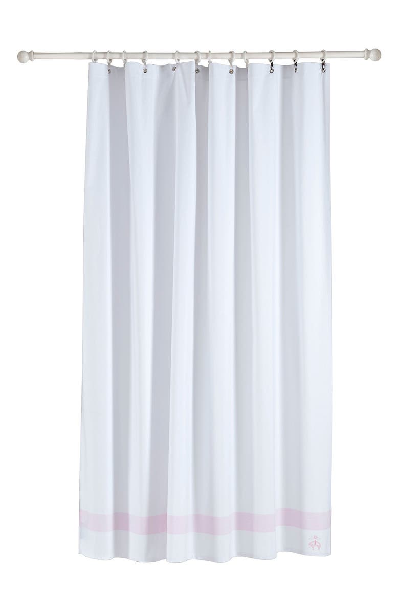 Brooks Brothers Ottoman Rolls Shower Curtain, Main, color, Pink