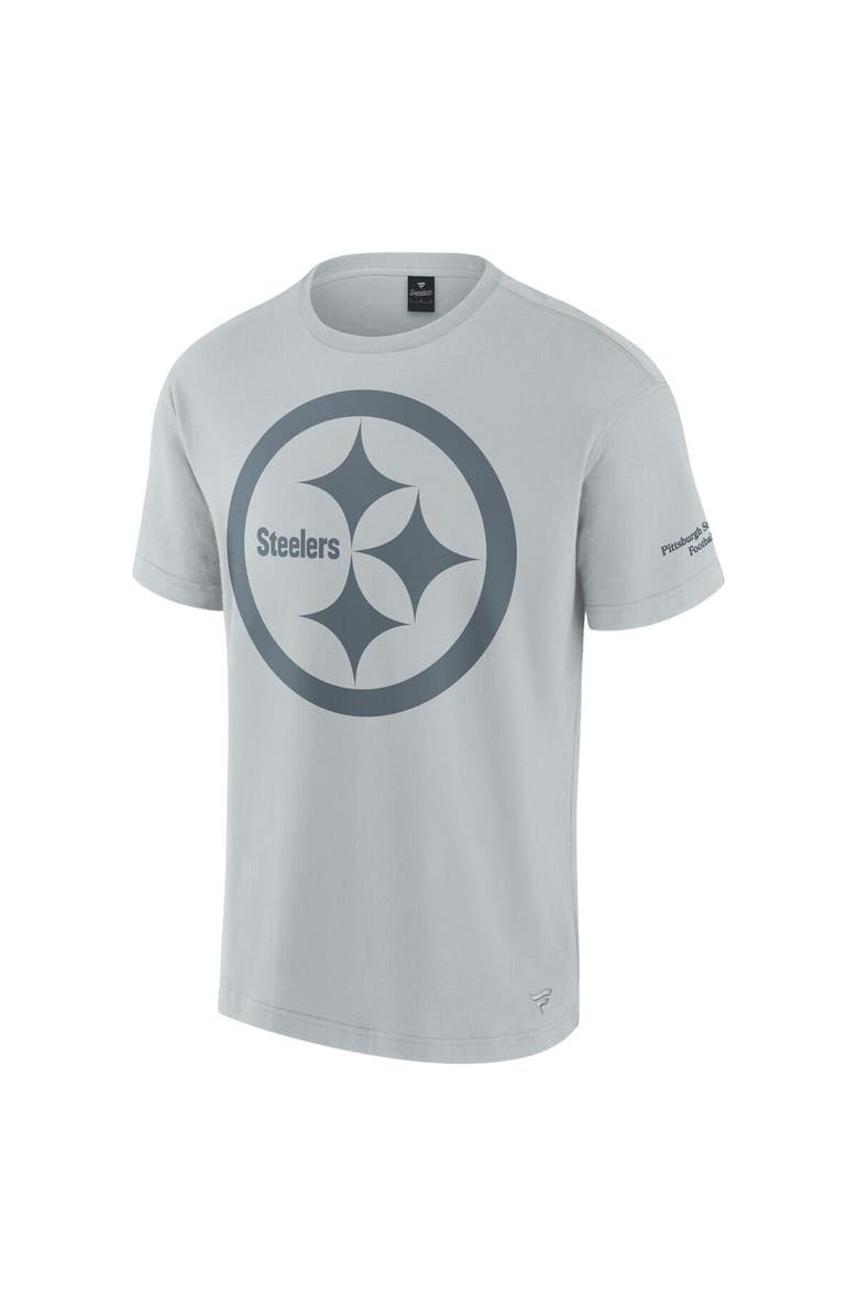 FANATICS Unisex Fanatics  Gray Pittsburgh Steelers Elements Iconic T-Shirt, Alternate, color, Gray