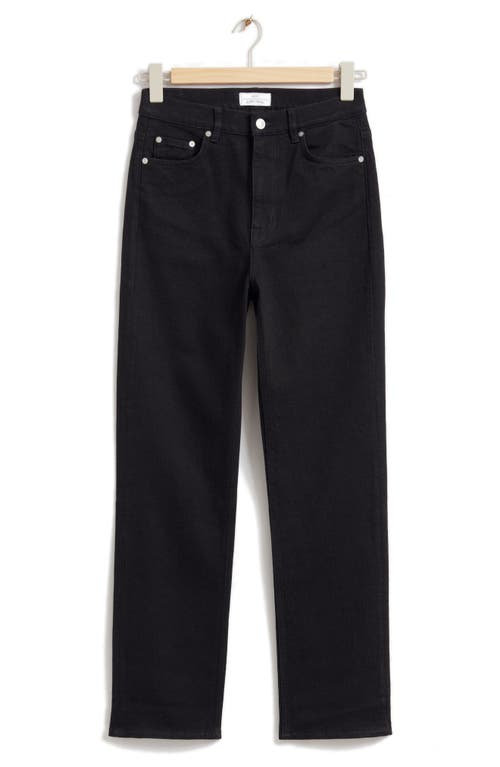 & OTHER STORIES & OTHER STORIES SLIM FIT ORGANIC COTTON BLEND CROP JEANS