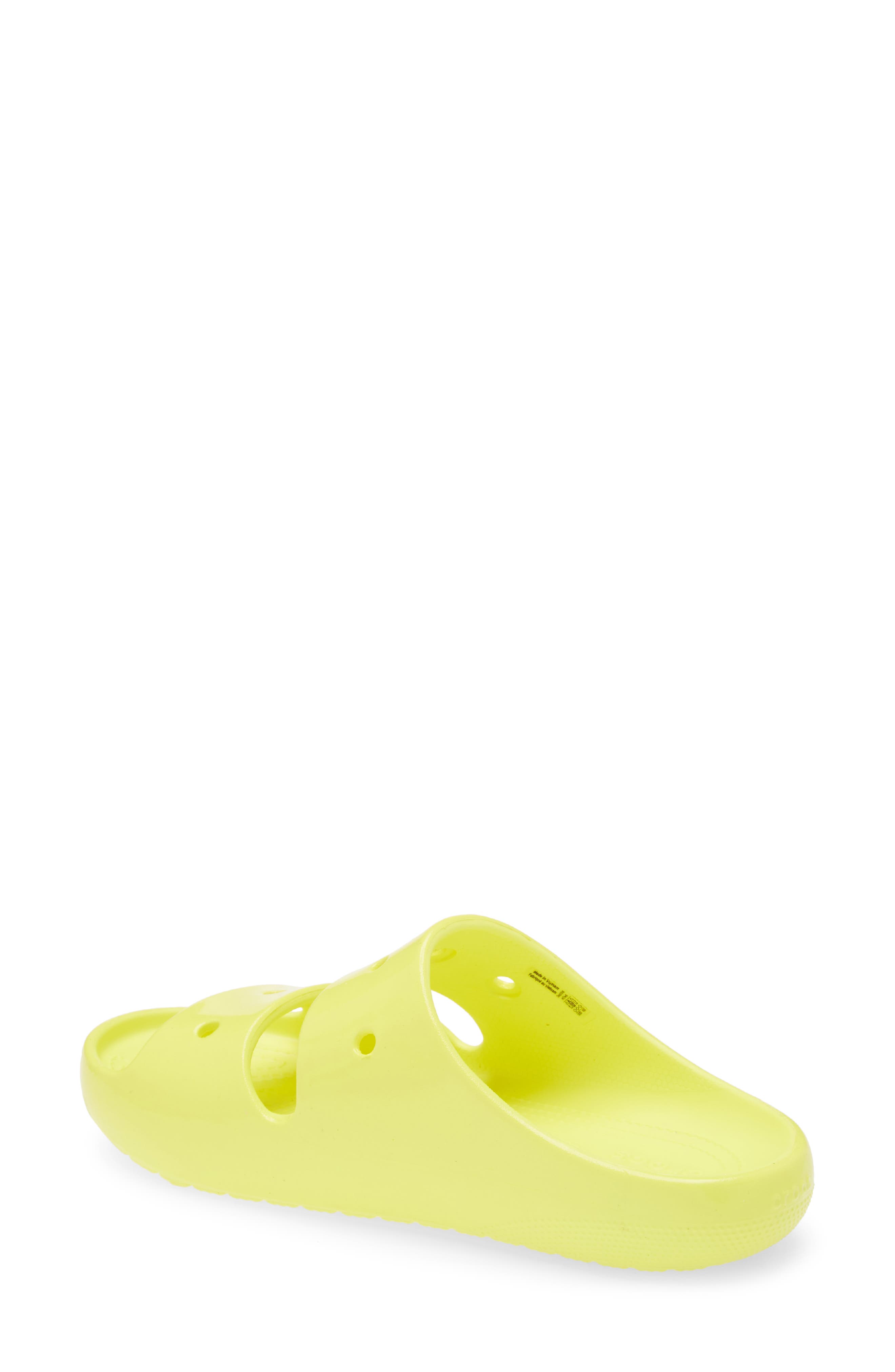 Classic Neon Slide Sandal, Alternate, color, ACIDITY