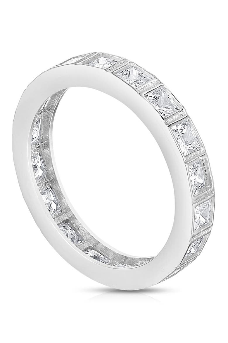 CZ Ring Band, Main, color, SILVER