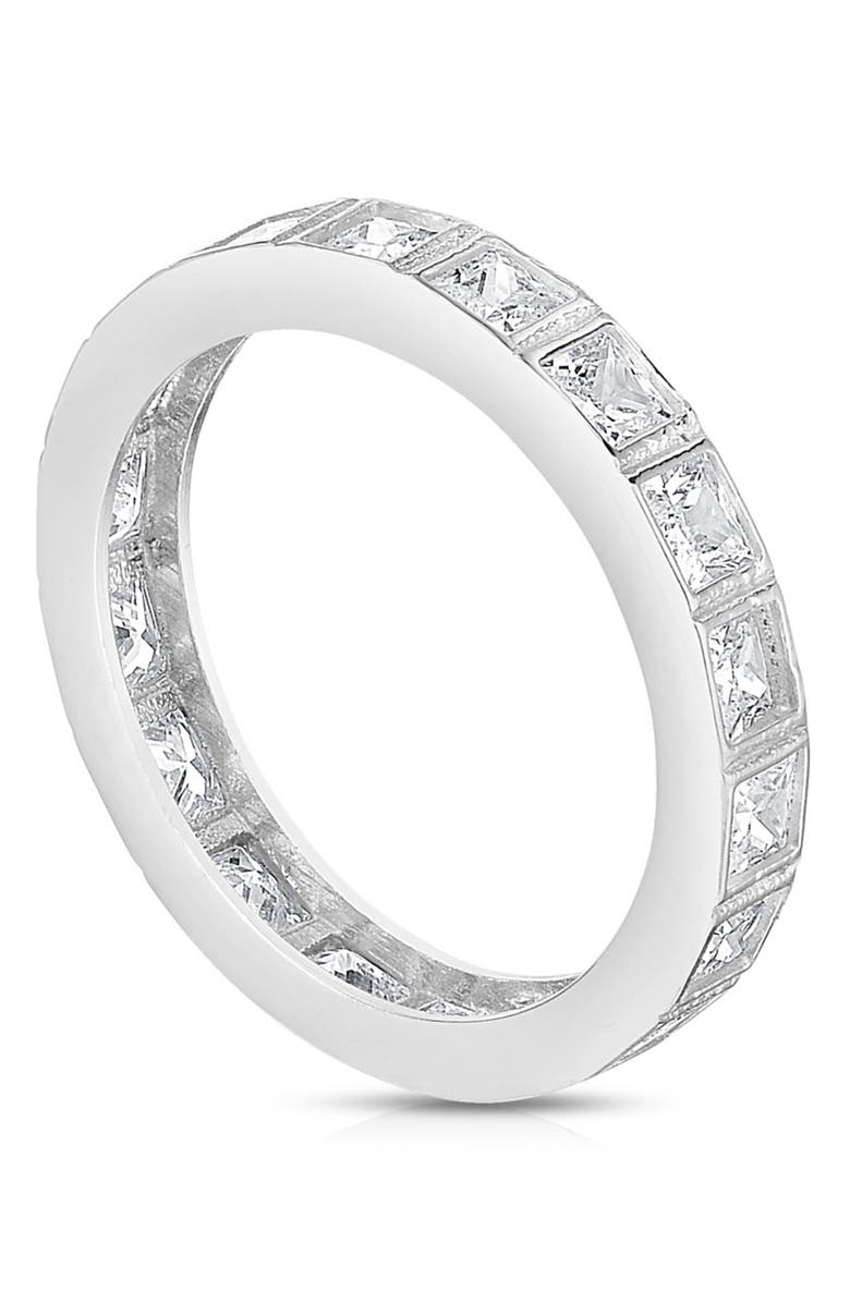 GLAZE JEWELRY CZ Ring Band, Main, color, Silver