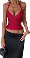 Tiger Mist Sydel Bandage Halter Top