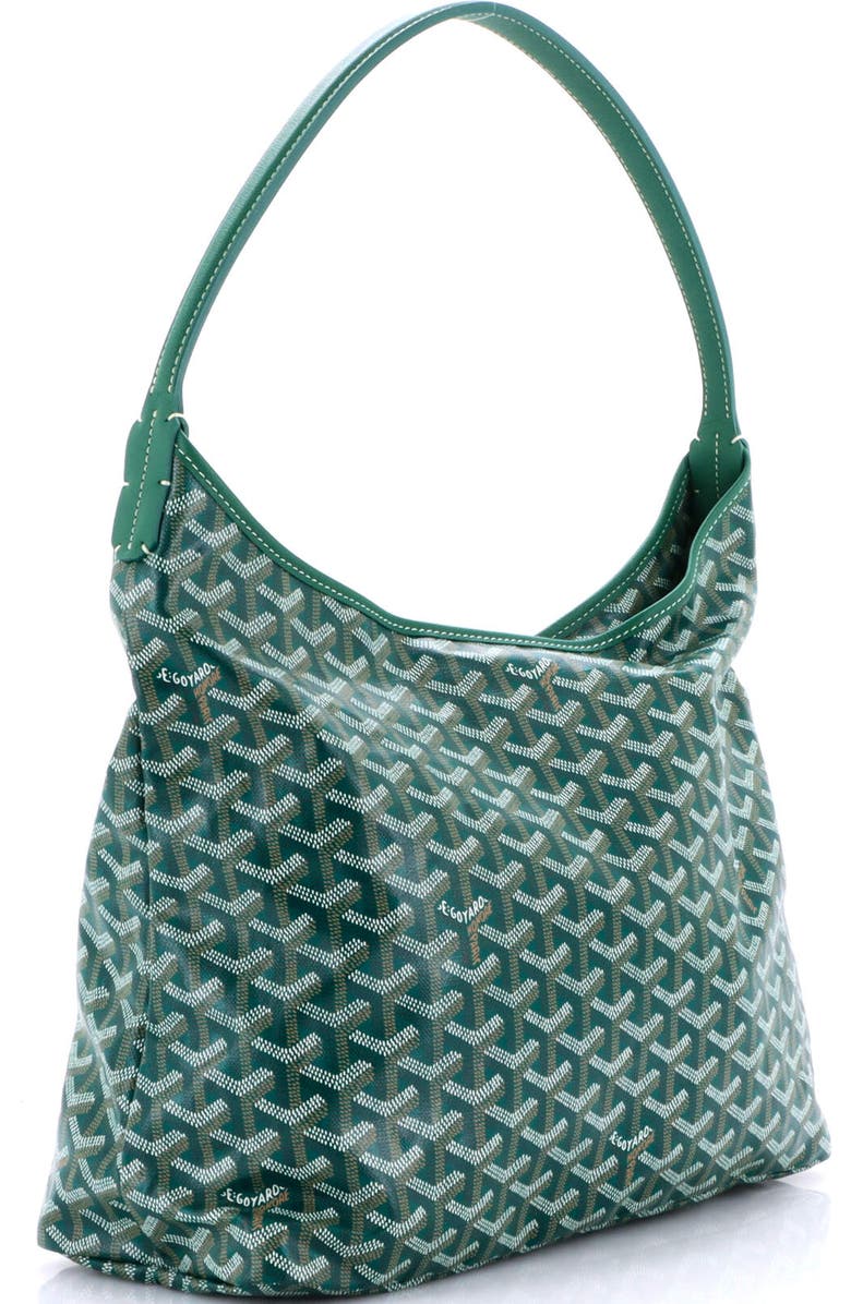 Pre-Owned Goyard Boheme Hobo Coated Canvas, Alternate, color, Green