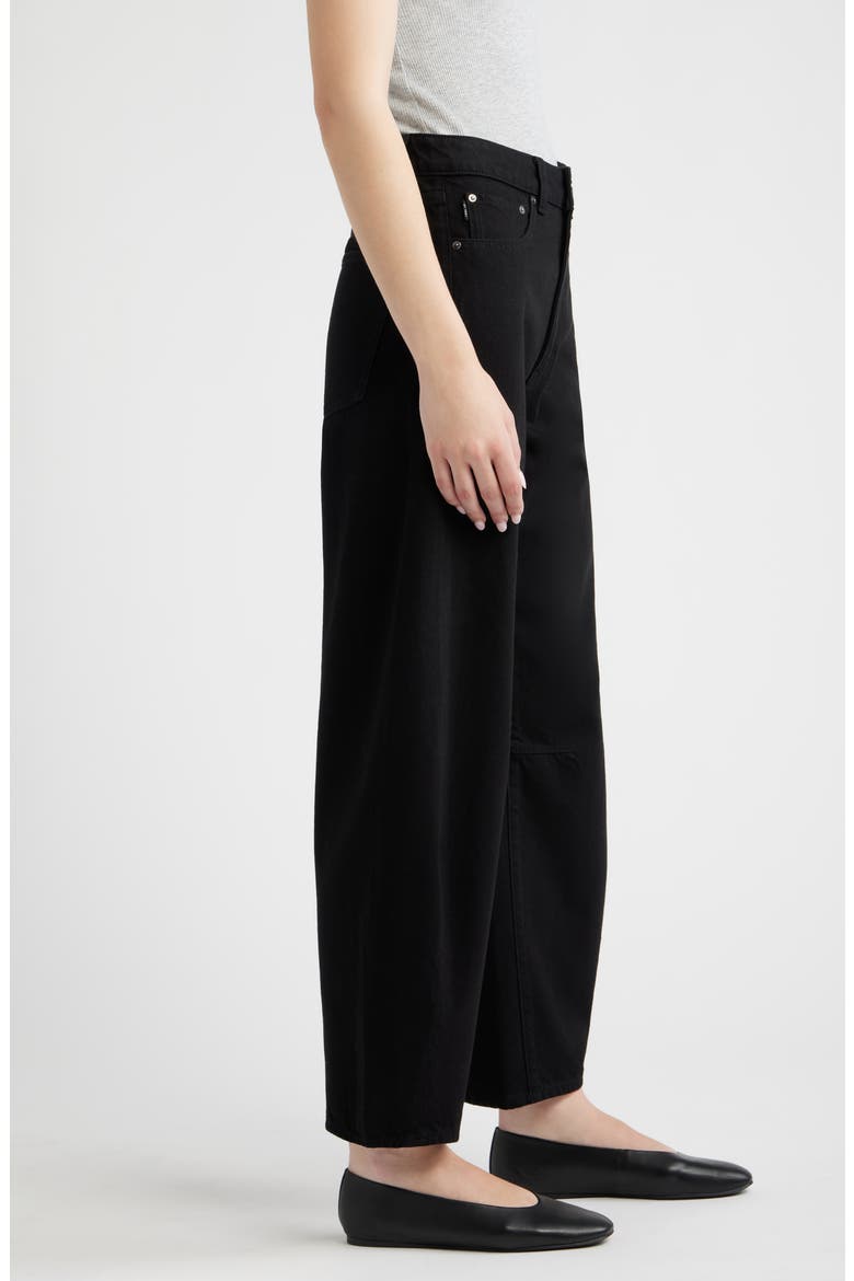 Miro High Waist Barrel Jeans, Alternate, color, BLACK