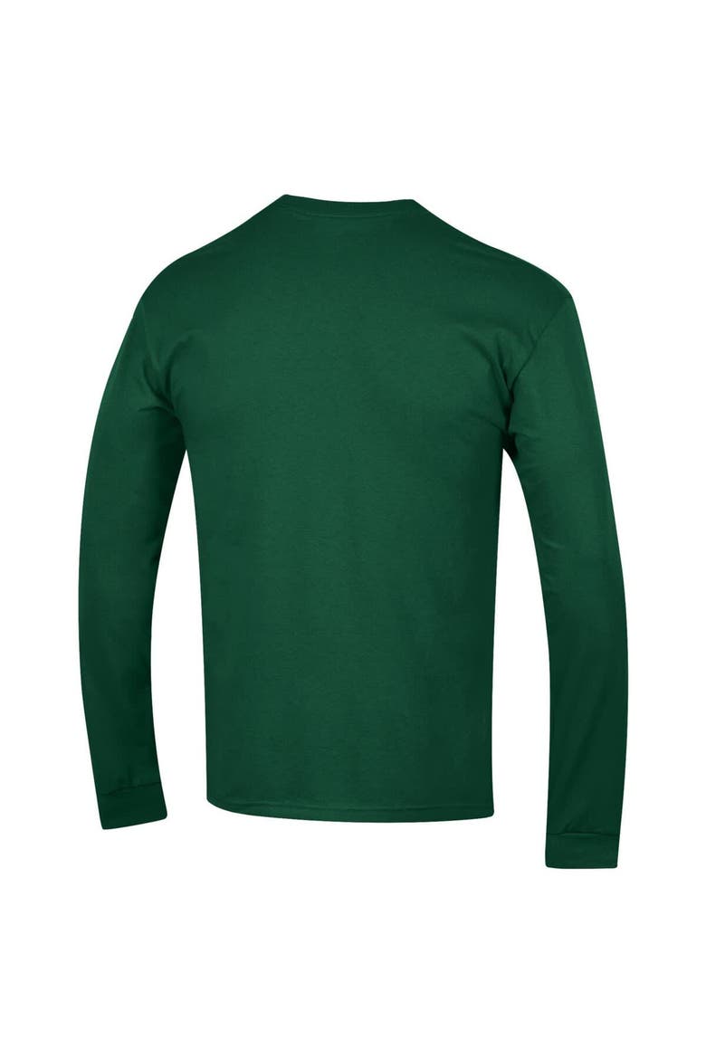 Men's Champion  Green Michigan State Spartans Arch Over Logo Long Sleeve T-Shirt, Alternate, color, Green