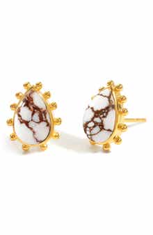 YS GEMS Mohave Turquoise Drop Earrings