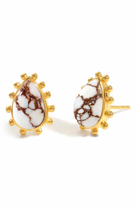 YS GEMS Mohave Turquoise Drop Earrings