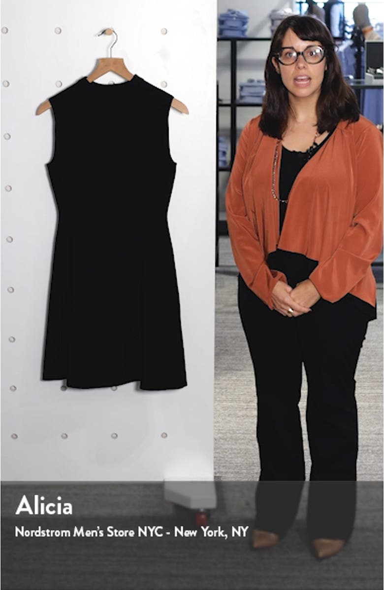 Kaytee Funnel Neck Fit & Flare Sweater Dress, sales video thumbnail