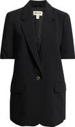 Open Edit Curator Short Sleeve Blazer