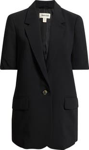 Open Edit Curator Short Sleeve Blazer