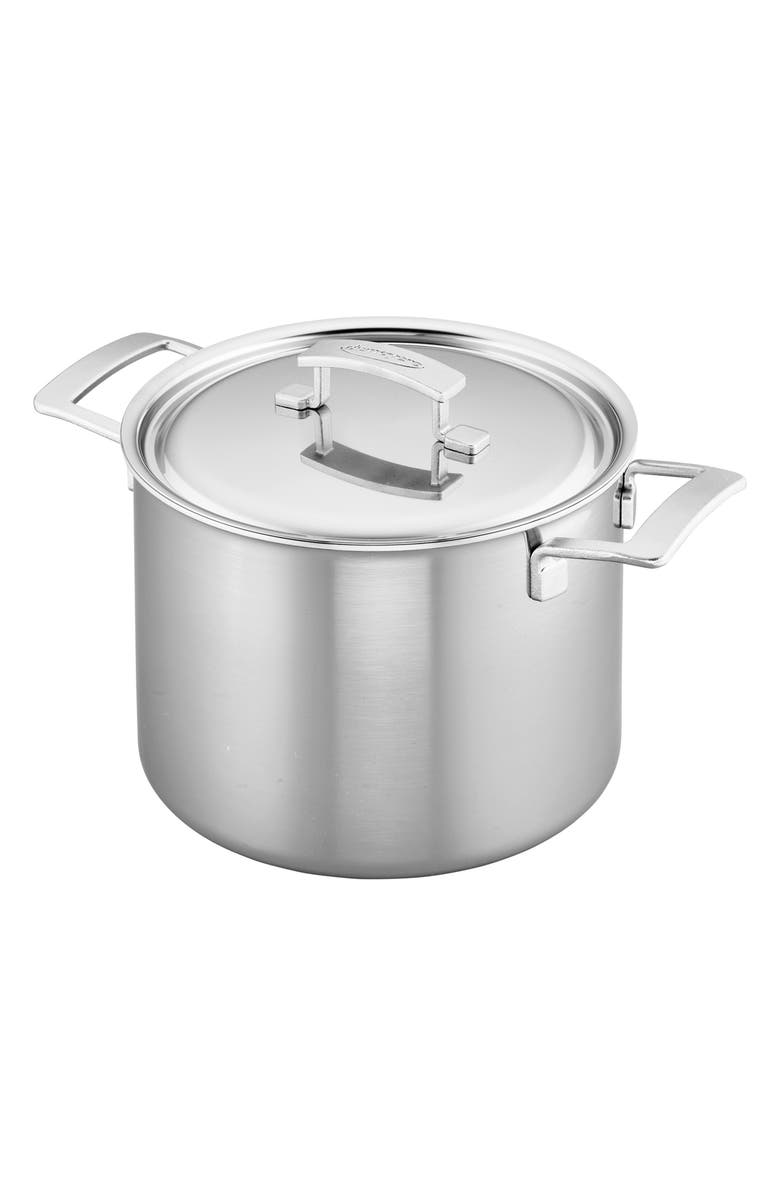 Demeyere Industry 5-Ply 8-Quart Stockpot with Lid, Main, color,