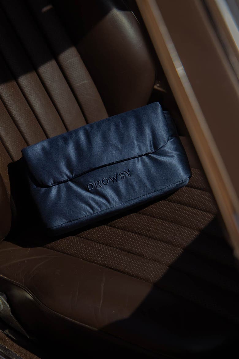 Drowsy Silk Necessaire, Alternate, color, Midnight Blue