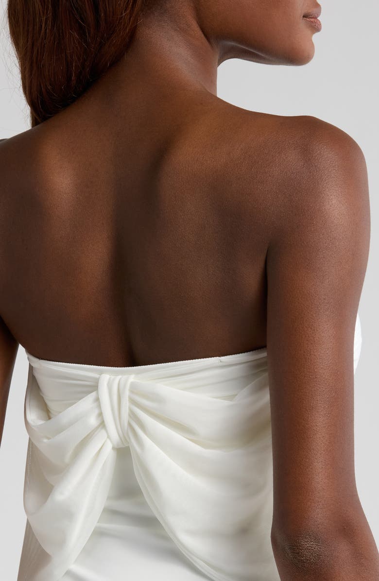 Hutch Bow Strapless One-Piece Swimsuit, Alternate, color, White