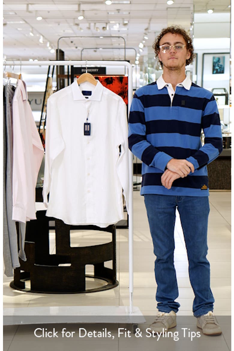 Trim Fit Cotton Twill Dress Shirt video