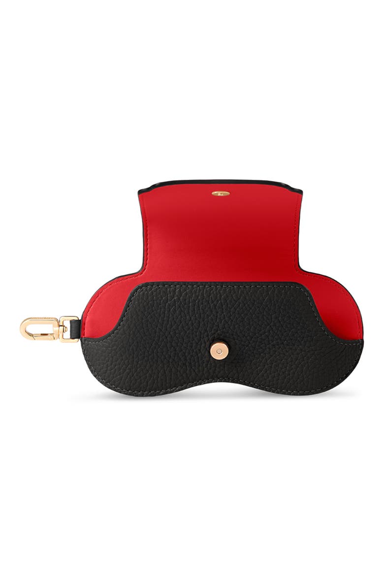 Leather Sunglasses Sling Case, Alternate, color, Rouge Noir