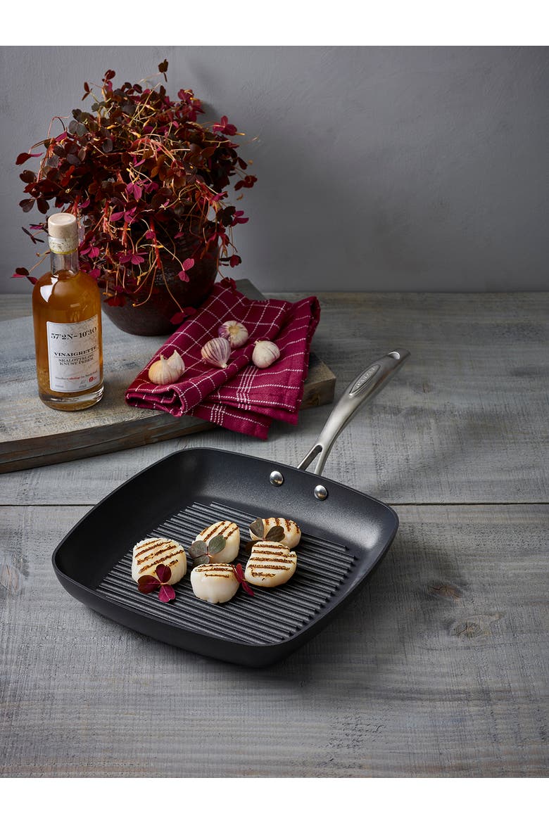 Pro IQ 10.5 Inch Square Grill Pan, Alternate, color, Black