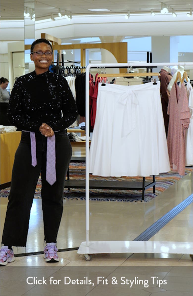 Tie Waist Midi Skirt, sales video thumbnail