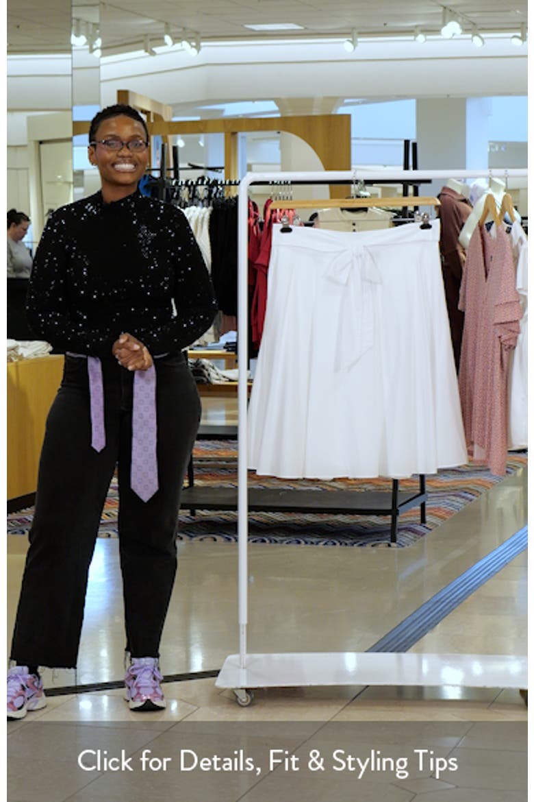 Tie Waist Midi Skirt video