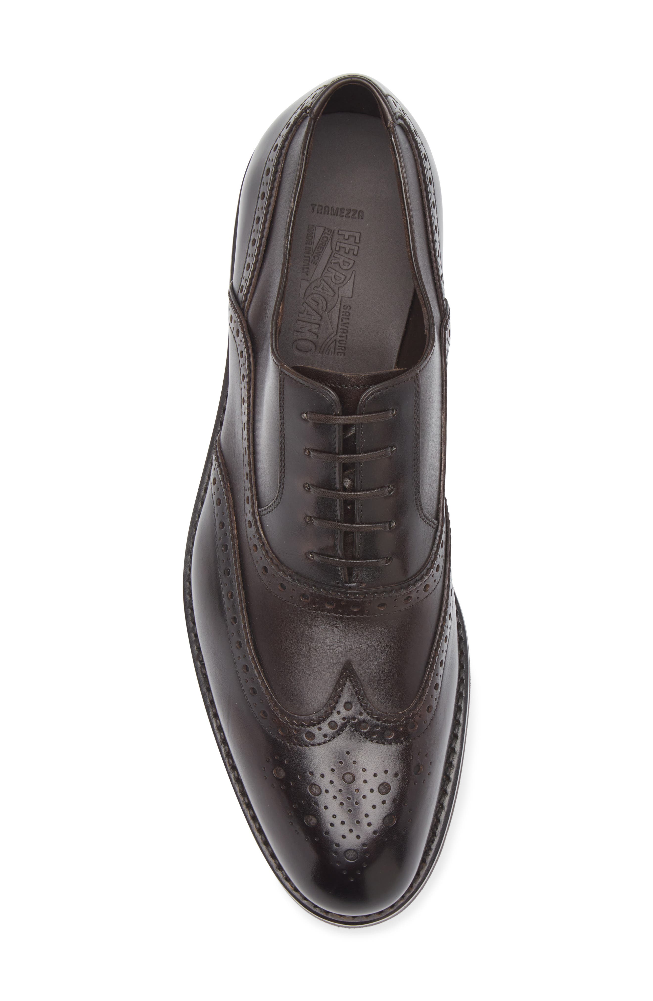 FERRAGAMO Baltimora Wingtip Oxford, Alternate, color, T. Moro