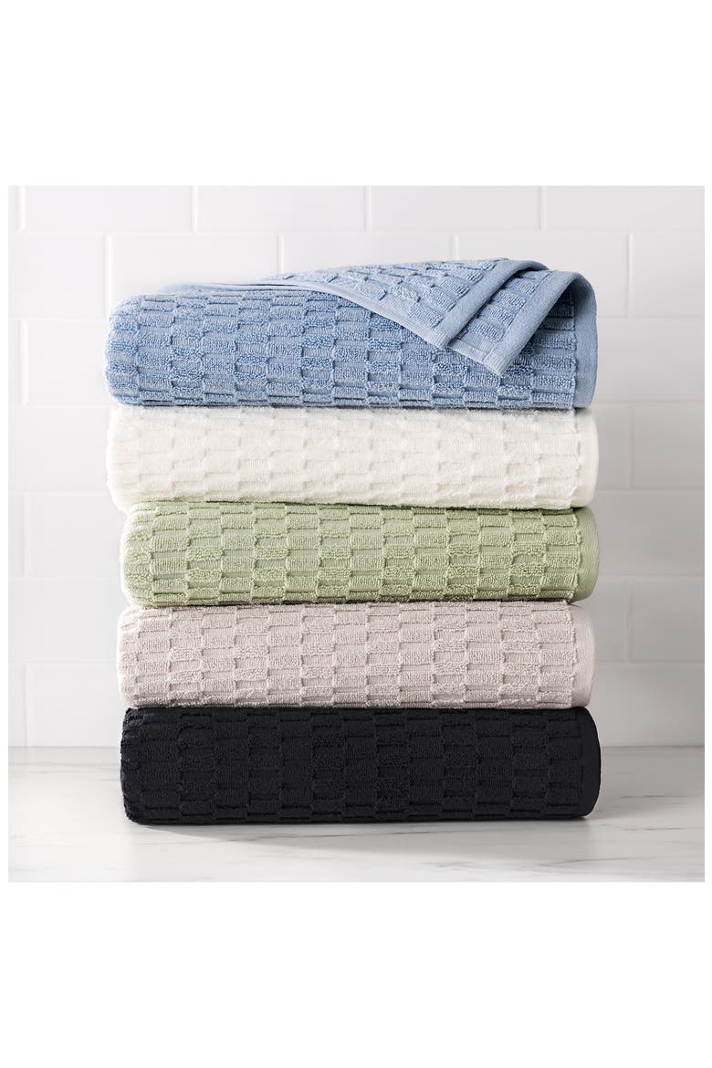 Metro Tile 4-Piece Bath & Hand Towel Set, Alternate, color, GREY