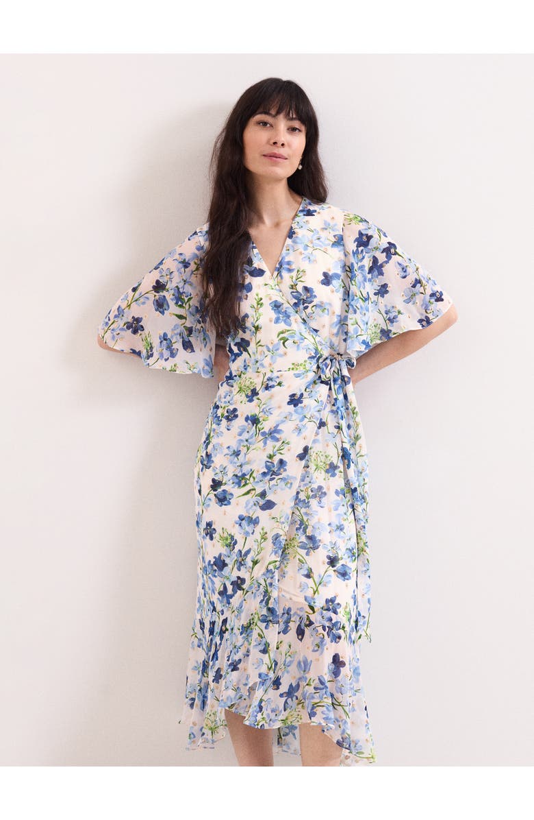 Phase Eight Juliette Floral Midi Dress, Alternate, color, Cream