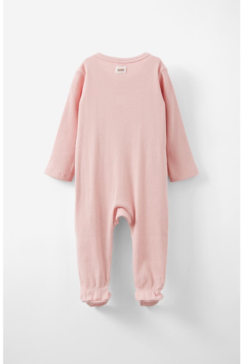 Organic Pointelle Ruffle Zip All In One, Alternate, color, Zephyr