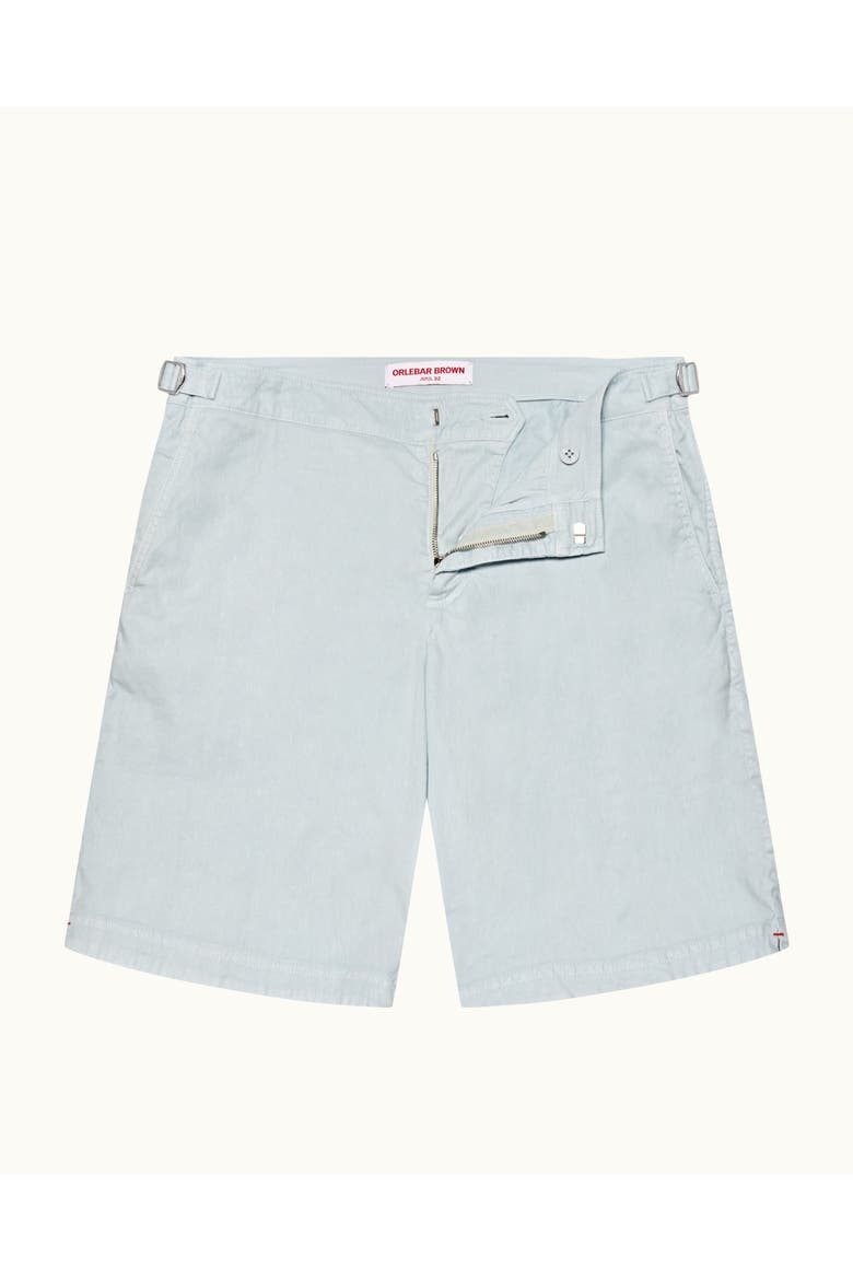 Dane Garment Dye Tailored-Fit Shorts, Alternate, color, LIGHT SKY POOL