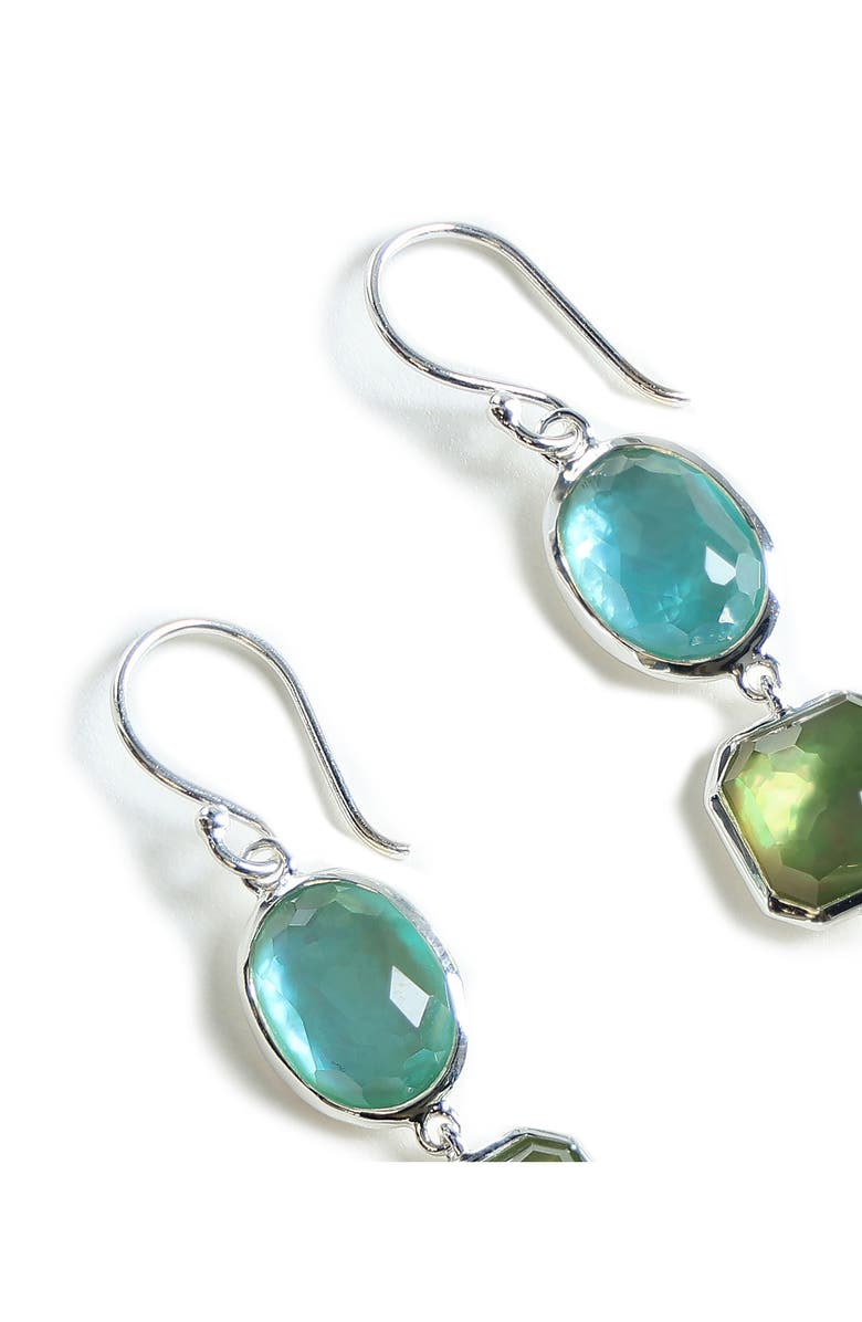 Ippolita Wonderland 3-Stop Drop Earrings, Alternate, color, Smeraldo