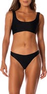 Maaji Midnight Black Dazzle Reversible Bikini Top