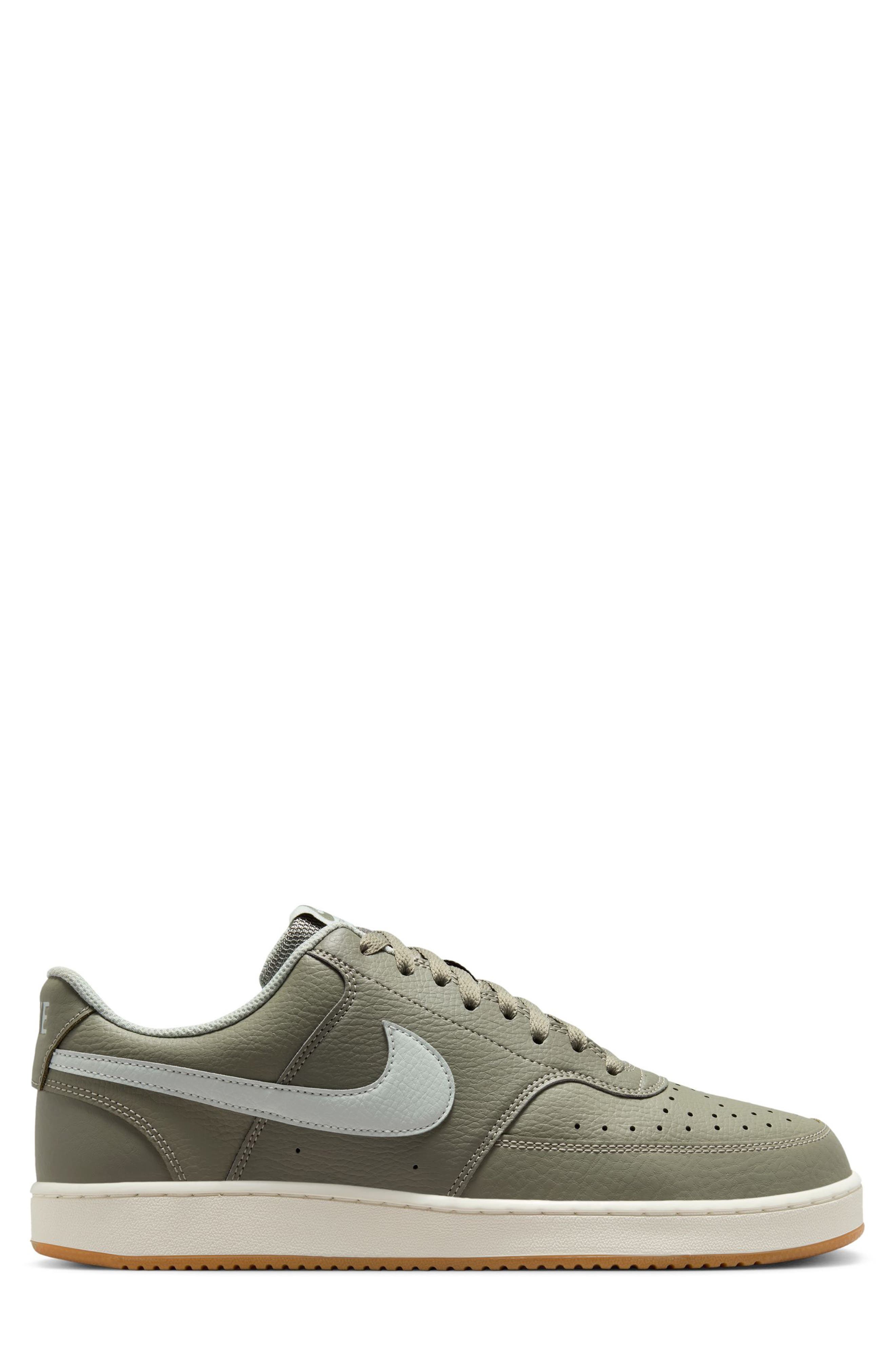 Nike Court Vision Low Sneaker, Alternate, color, Light Army/ Light Silver