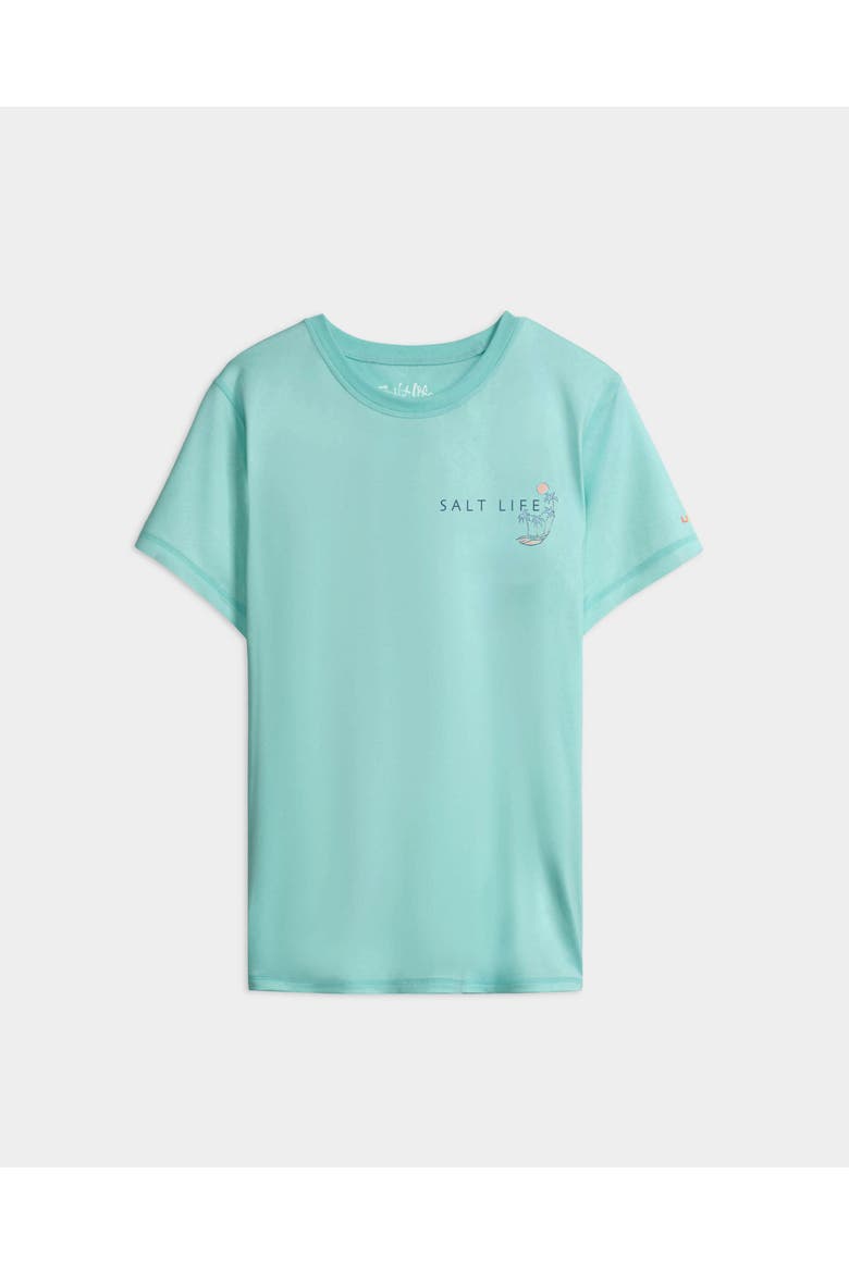 Go Fish Tuna Performance Short Sleeve Tee, Main, color, Lt Aruba Heather