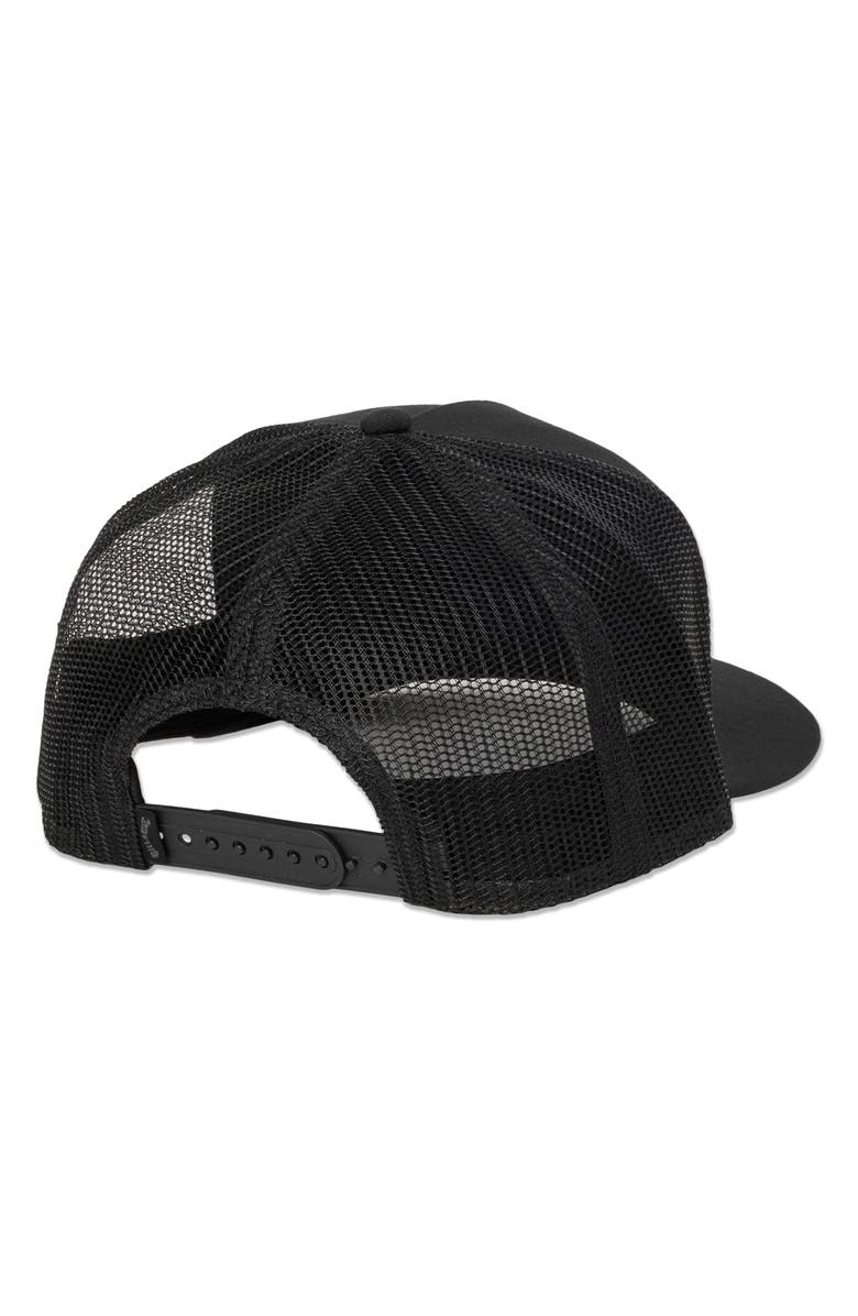 Billabong Adiv Logo Patch Trucker Hat, Alternate, color, Black