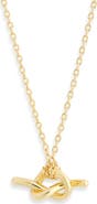NORDSTROM RACK Demi Fine Knot Pendant Necklace