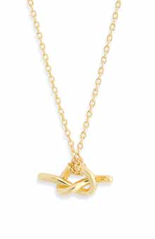 NORDSTROM RACK Demi Fine Knot Pendant Necklace