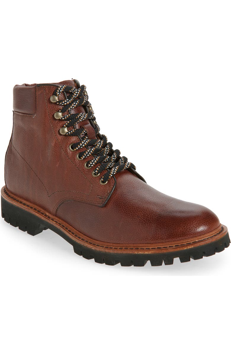 Allen Edmonds Higgins Hiker Lug Sole Boot, Main, color, Chili
