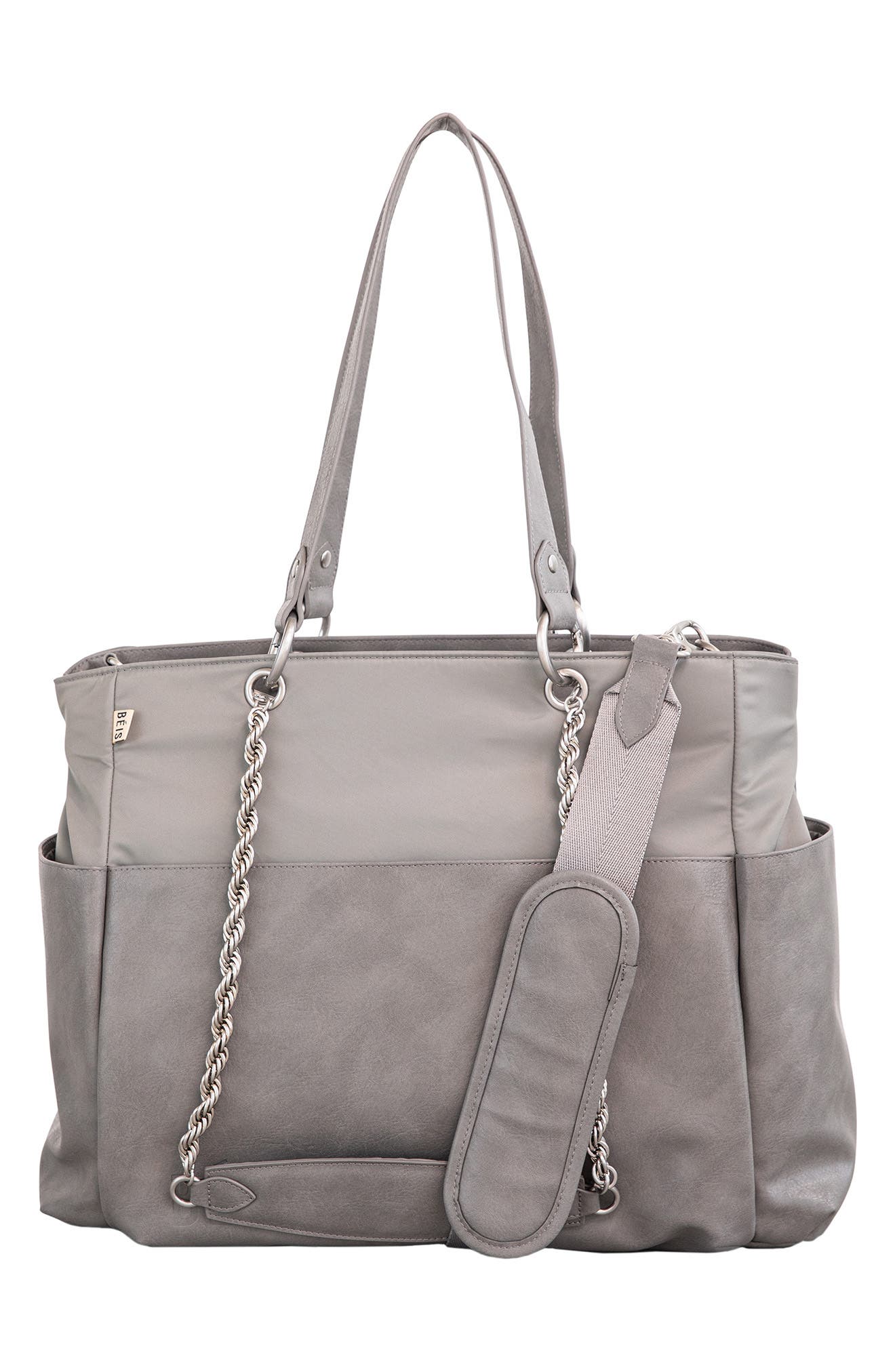 Béis The Diaper Bag, Alternate, color, Grey