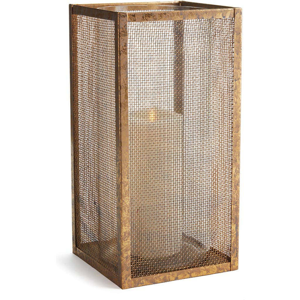 Napa Home & Garden Diego Hurricane Candle Holder In Gold