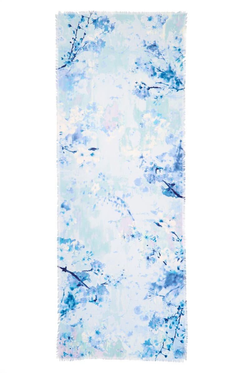 Nordstrom Graceful Hanami Cashmere & Silk Scarf, Alternate, color, 
