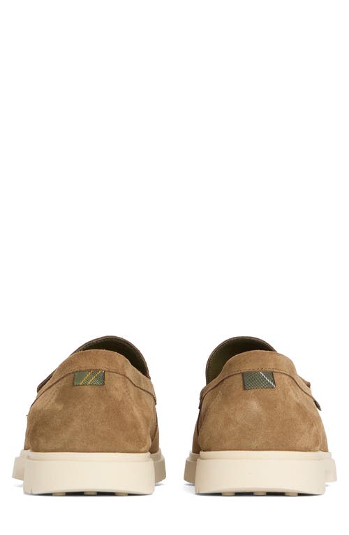 Barbour Carty Moc Toe Loafer In Taupe