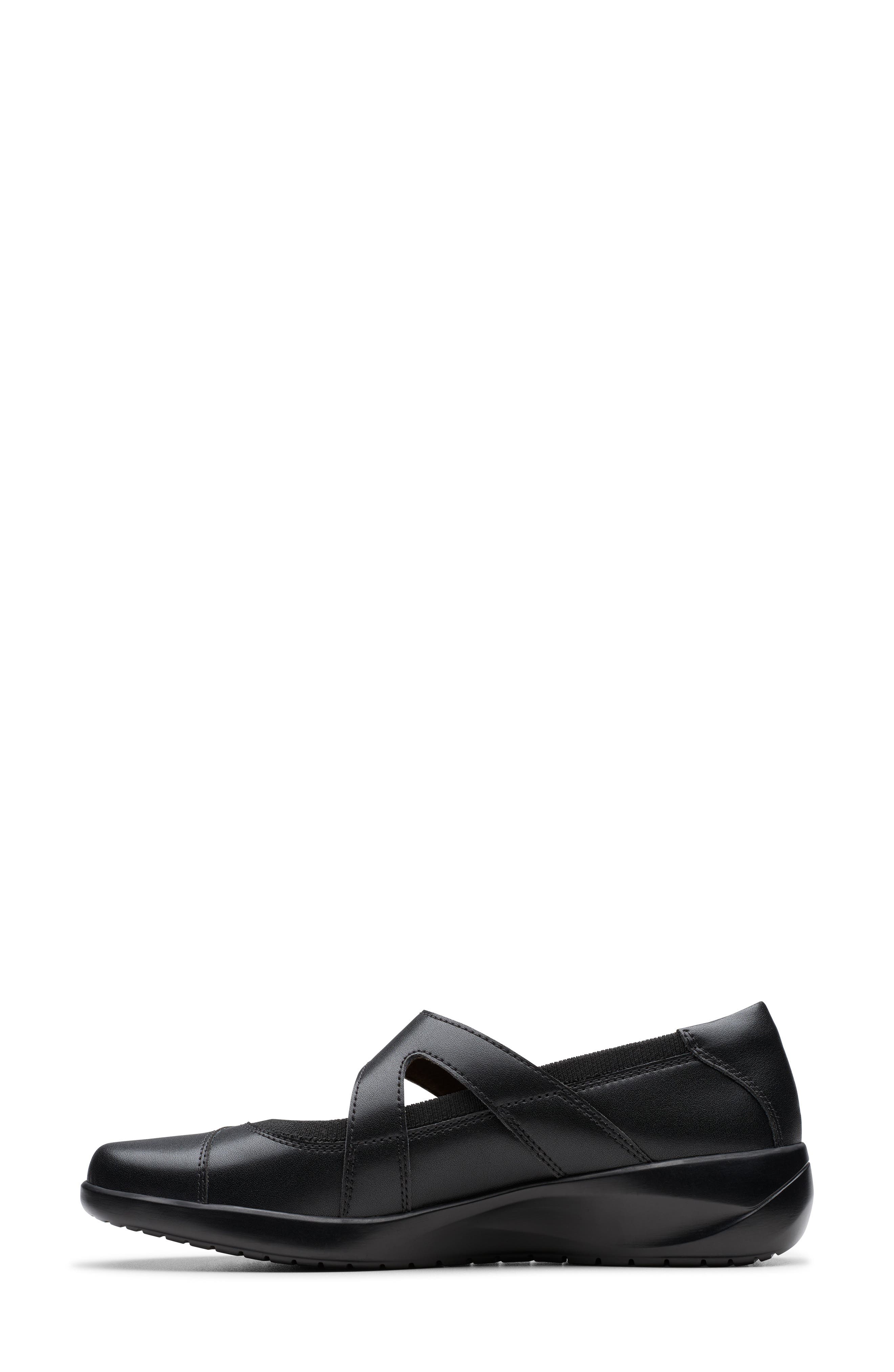 Kaetlyn Jane Mary Jane Flat, Alternate, color, BLACK LEATHER